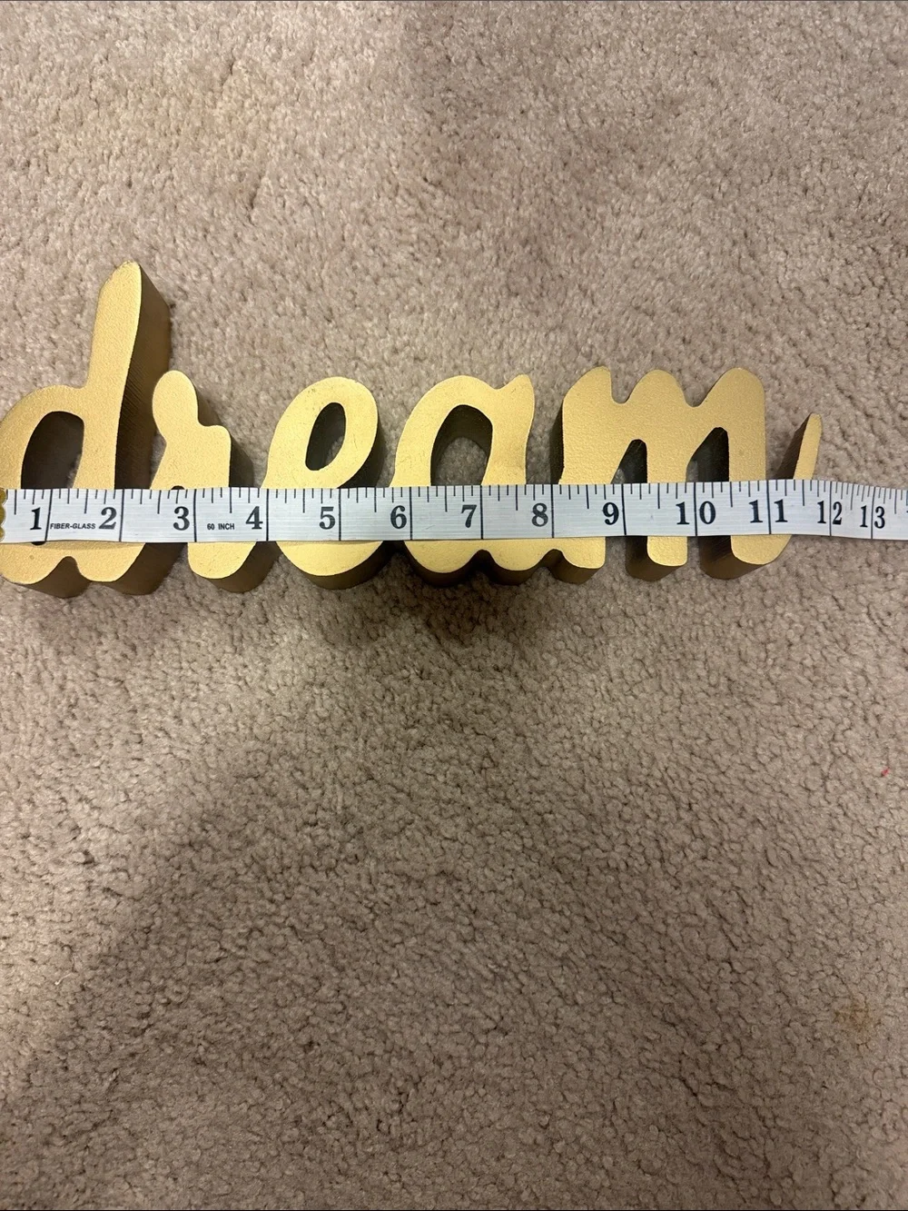 Gold "Dream" Wooden Decorative Accent - Elegant Home Decor - Picture 3 of 5
